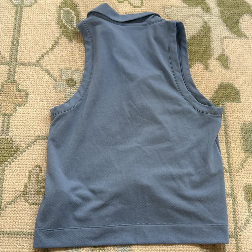Vuori Blue Sleeveless Polo Tank - Picture 7 of 8